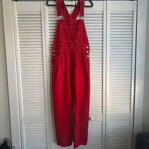 We the Free Red Overalls, Size S